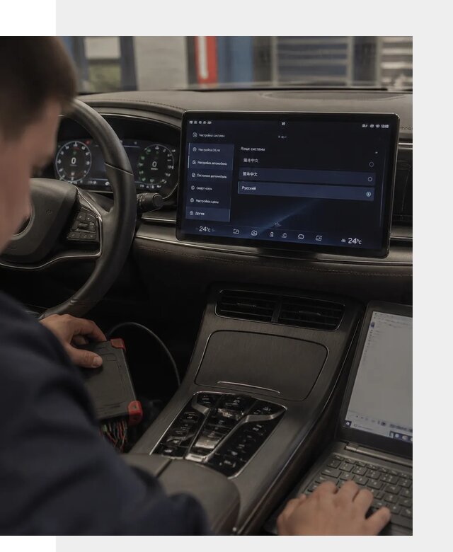 Русификация автомобиля BYD HAN для эксплуатации в Орле